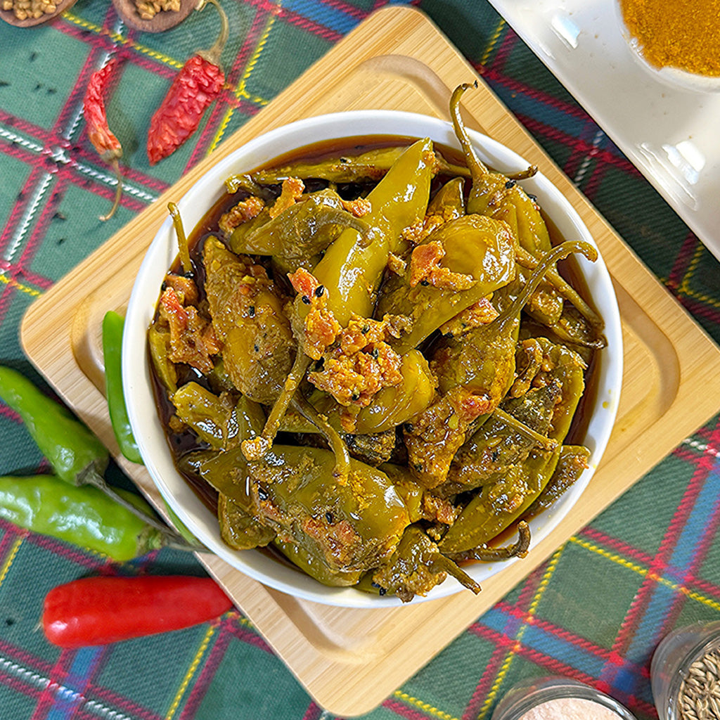 Green Chilli Pickle ہری مرچ کا اچار