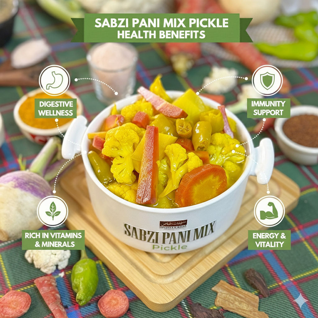 Sabzi Pani Mix Pickle سبزی پانی مکس اچار