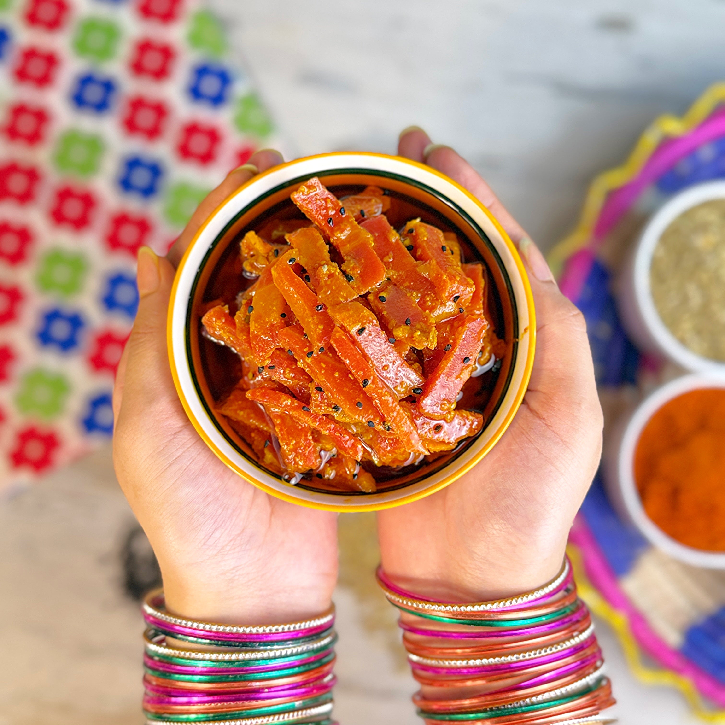 Red Carrot Pickle سرخ گاجر کا اچار