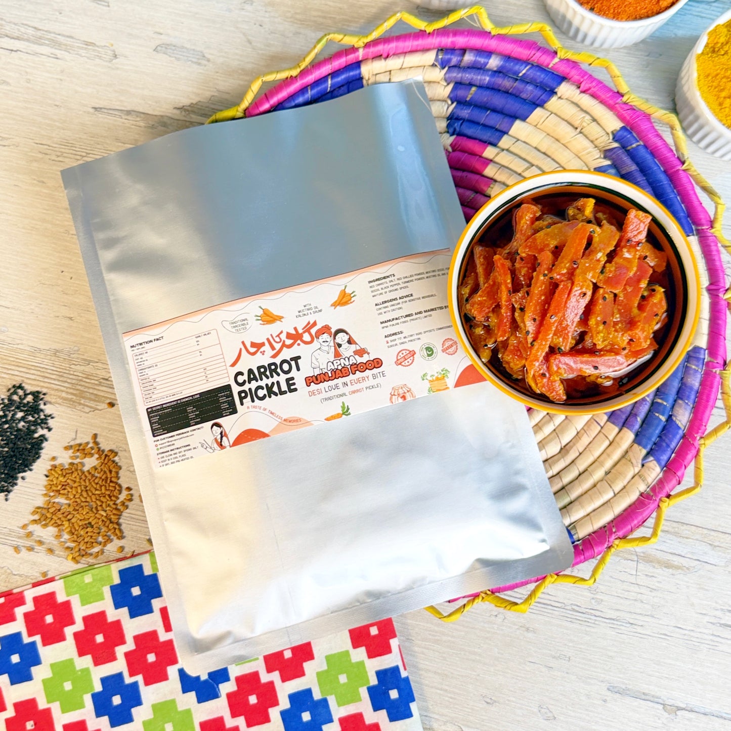 Red Carrot Pickle سرخ گاجر کا اچار