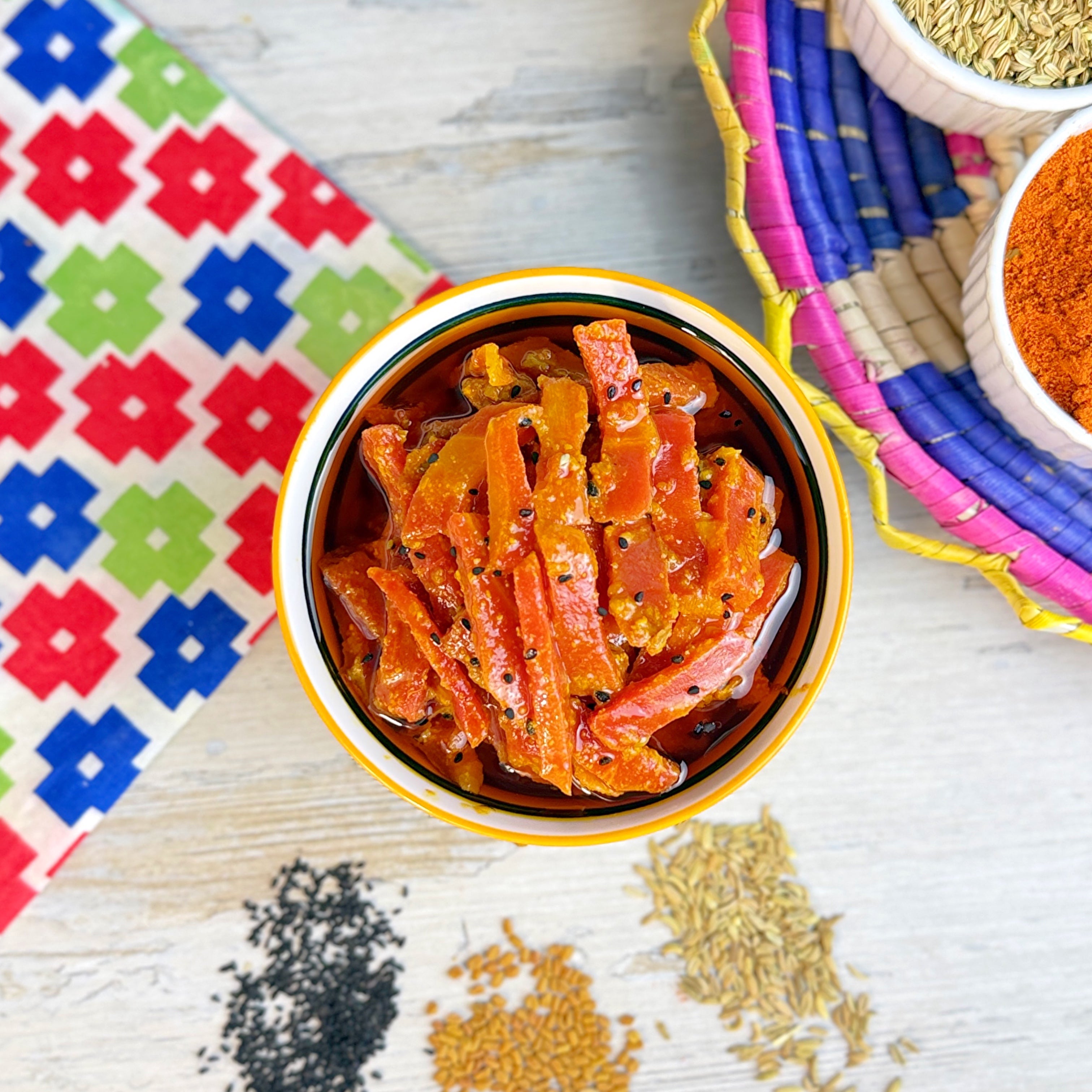 Red Carrot Pickle سرخ گاجر کا اچار
