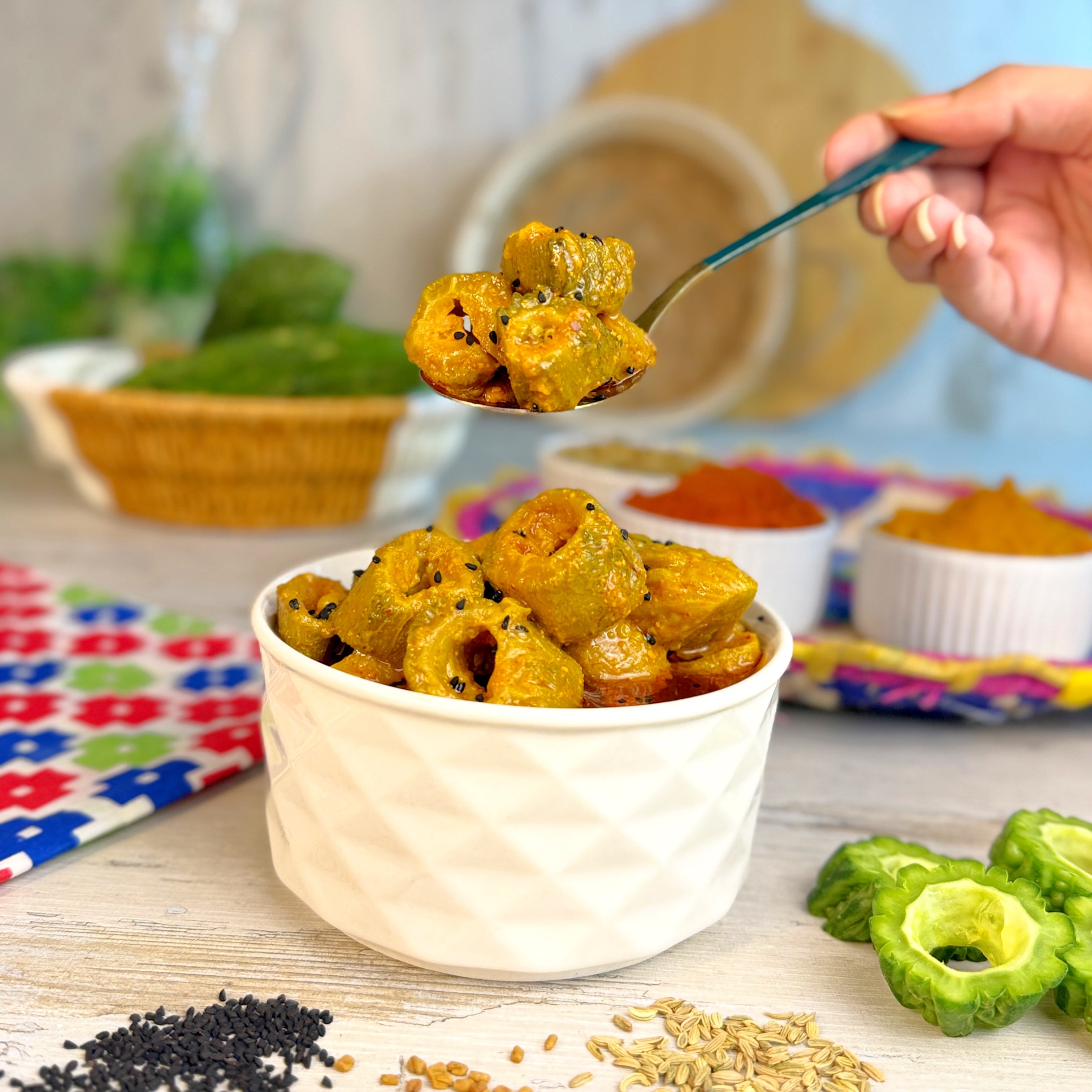 Sindhi Karela Pickle سندھی کریلا اچار